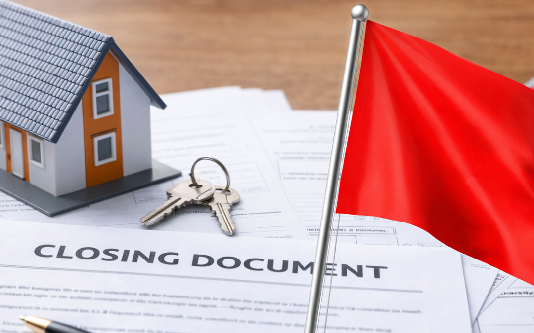 4 Red Flags You DON’T Want to see at Your Closing
